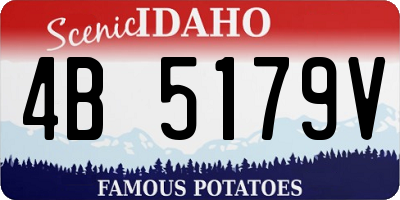 ID license plate 4B5179V