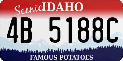 ID license plate 4B5188C