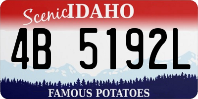 ID license plate 4B5192L