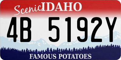 ID license plate 4B5192Y