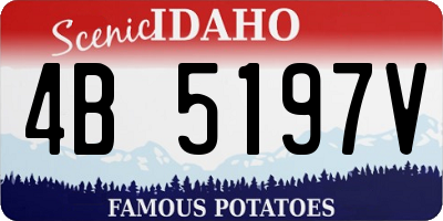 ID license plate 4B5197V