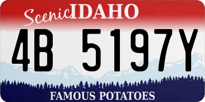 ID license plate 4B5197Y