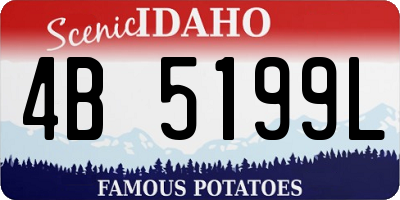 ID license plate 4B5199L