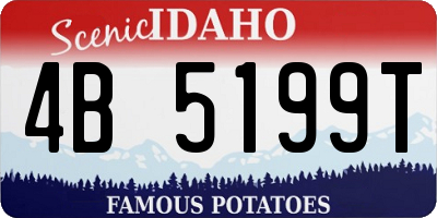ID license plate 4B5199T