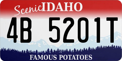 ID license plate 4B5201T