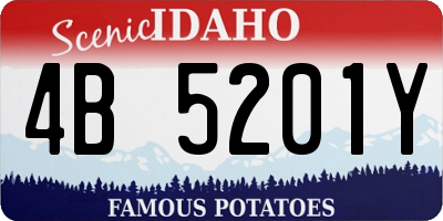 ID license plate 4B5201Y