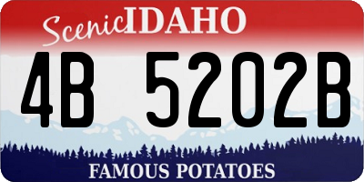 ID license plate 4B5202B