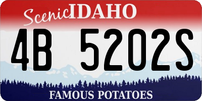ID license plate 4B5202S