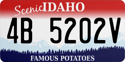 ID license plate 4B5202V