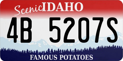 ID license plate 4B5207S