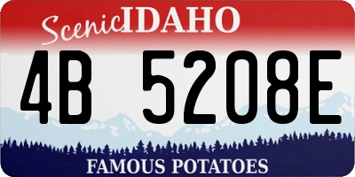 ID license plate 4B5208E