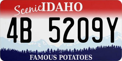 ID license plate 4B5209Y