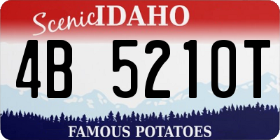 ID license plate 4B5210T