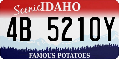 ID license plate 4B5210Y