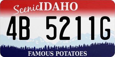 ID license plate 4B5211G