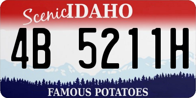 ID license plate 4B5211H