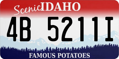 ID license plate 4B5211I
