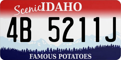 ID license plate 4B5211J