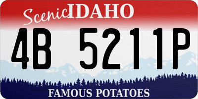 ID license plate 4B5211P