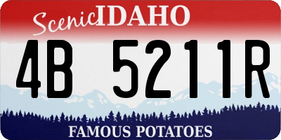 ID license plate 4B5211R