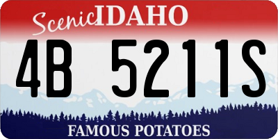ID license plate 4B5211S