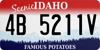 ID license plate 4B5211V