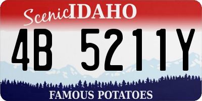 ID license plate 4B5211Y