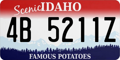 ID license plate 4B5211Z