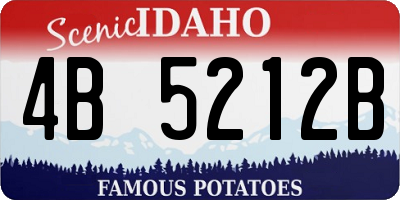 ID license plate 4B5212B