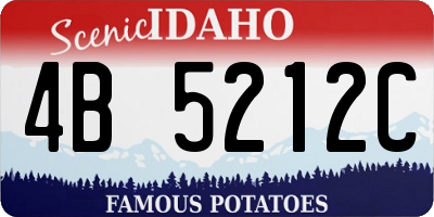 ID license plate 4B5212C