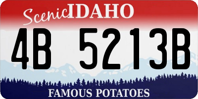 ID license plate 4B5213B