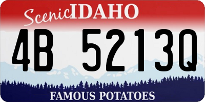ID license plate 4B5213Q