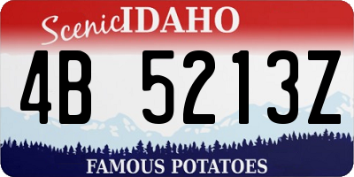 ID license plate 4B5213Z