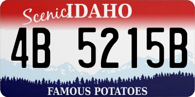 ID license plate 4B5215B