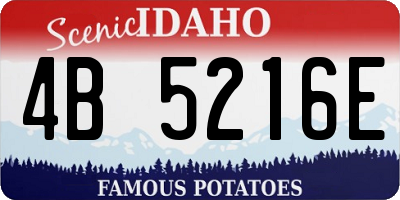 ID license plate 4B5216E