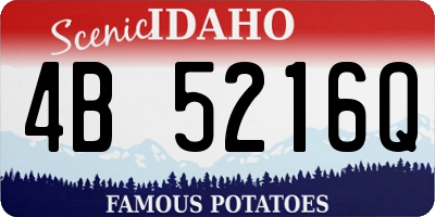 ID license plate 4B5216Q