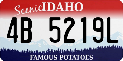ID license plate 4B5219L