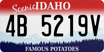 ID license plate 4B5219V