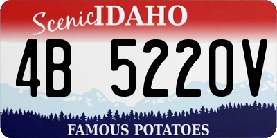 ID license plate 4B5220V