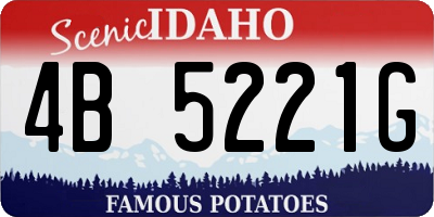 ID license plate 4B5221G