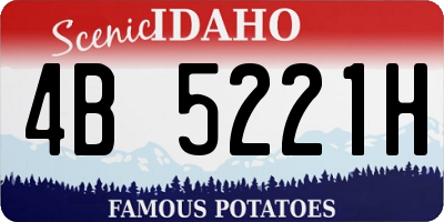 ID license plate 4B5221H