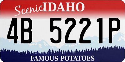 ID license plate 4B5221P