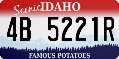 ID license plate 4B5221R