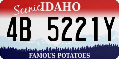 ID license plate 4B5221Y