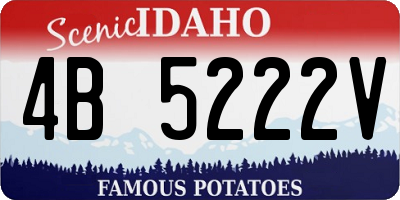 ID license plate 4B5222V