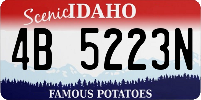 ID license plate 4B5223N