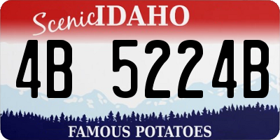 ID license plate 4B5224B