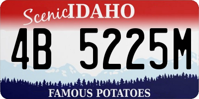 ID license plate 4B5225M