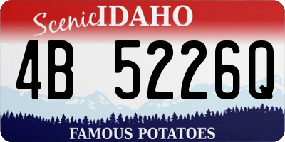 ID license plate 4B5226Q