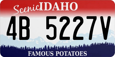 ID license plate 4B5227V
